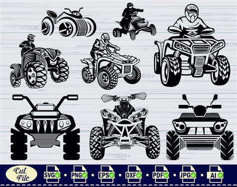 Atv Svg Wheeler Svg Atv Motocross Svg Offroad Atv Etsy