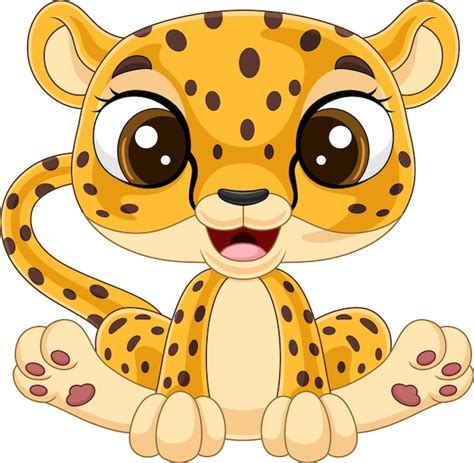 Leopardo Lindo De Dibujos Animados Png Leopardo Lindo Salvaje Png Y