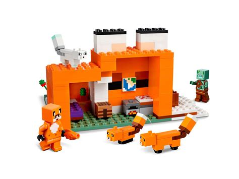 Lego Minecraft Raposa - Lego Minecraft Pousada Da Raposa 21178 - Star Brink Brinquedos