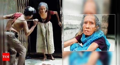 In West Bengal Video Showing Son Beating Mother Goes Viral Times Of India