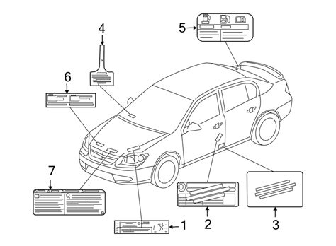 Chevrolet Cruze Limited Ac System Information Label 95969609