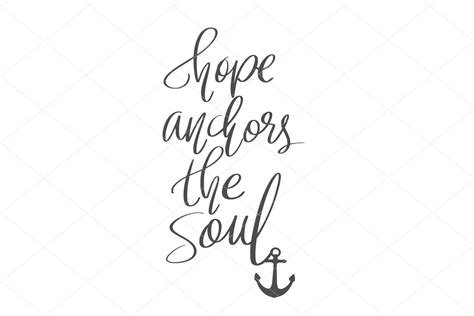 Hope Anchors The Soul Svg Anchor Svg Anchor Cut File Anchor Etsy