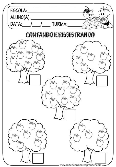 Atividade Pronta Quantidade Contagem A Arte De Ensinar E Aprender