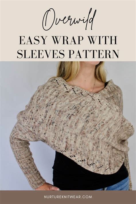 Easy Lace Scarf Knitting Pattern With Sleeves Nurture Knitwear