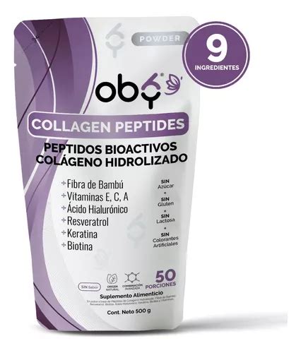 Oby Peptidos Colageno Hidrolizado Con Biotina Resveratrol Keratina