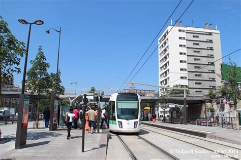 Tram Sur La Ligne T B Ratp Porte De Vincennes Paris Photos