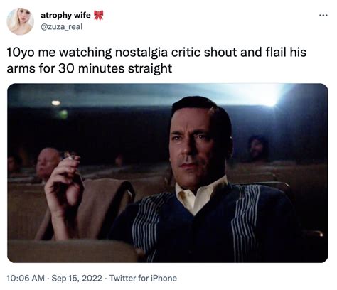 Don Draper Watching Nostalgia Critic Don Draper At The Movies Know