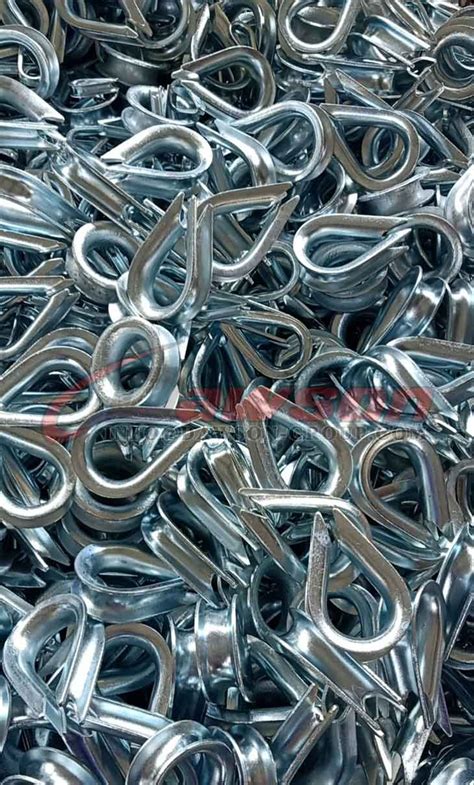 Bs Wire Rope Thimble Hot Dipped Galvanized Super Carbon Steel Wire