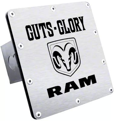 Ram Guts Glory Ram Class Iii Hitch Cover Brushed Universal