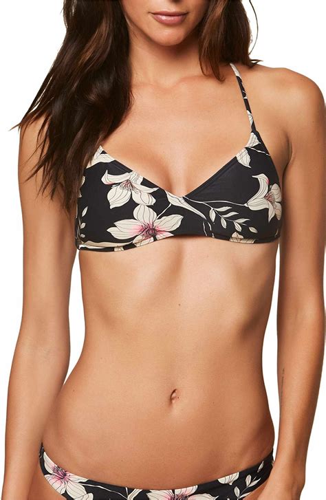 O Neill Albany Floral Bikini Top Nordstrom Bikinis Floral Bikini