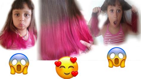 Pintei Meu Cabelo De Rosa😱🤩 Como Pintar Passo A Passo Youtube