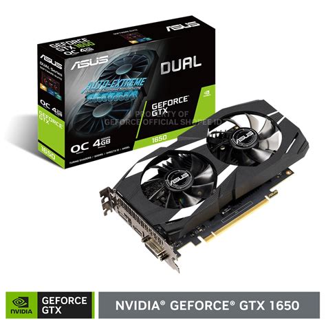 Jual Asus Dual Geforce Gtx 1650 Oc V2 4gb Gddr6 Shopee Indonesia