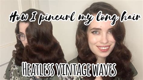 Vintage Pin Curls Long Hair