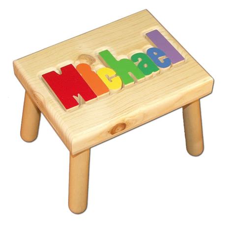 Personalized Step Stool Personalized Step Stool Step Stool Name Puzzle