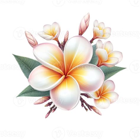 Plumeria Flower Isolated On Transparent Background 45146503 Png