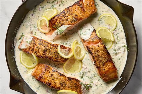 Creamy Lemon Salmon Ready In Minutes One Pan The Kitchn