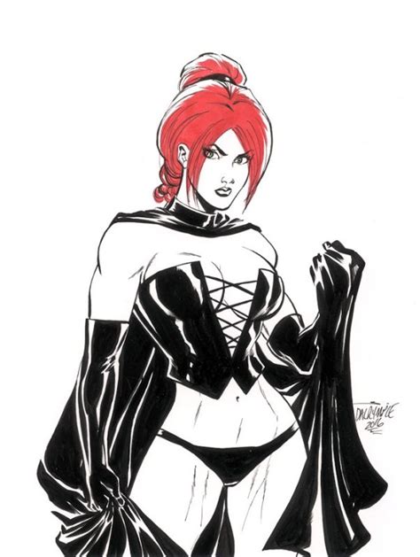 Black Queen Jean Grey Phoenix By Scott Dalrymple Comic Art Jean