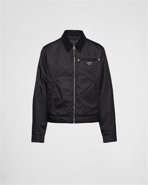 Black Re Nylon Blouson Jacket PRADA