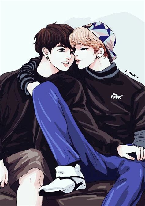 Jikook Fanart ♡ Jikook Bts Fanart Fan Art