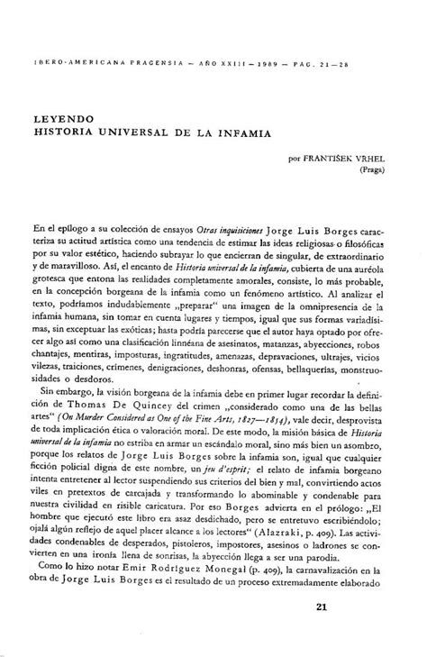 Pdf Leyendo Historia Universal De La Infamia Por Frantisek Dokumen Tips