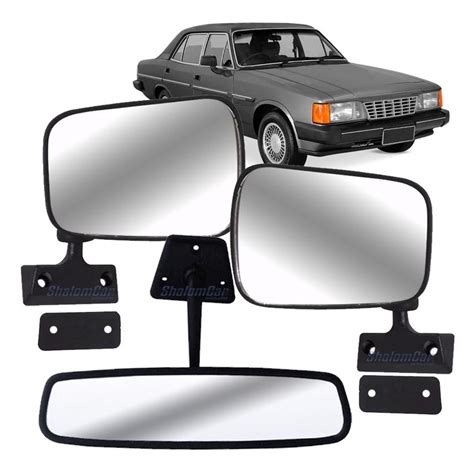 Kit Espelho Retrovisor Opala Caravan Chevette Marajo 1980 A 1995