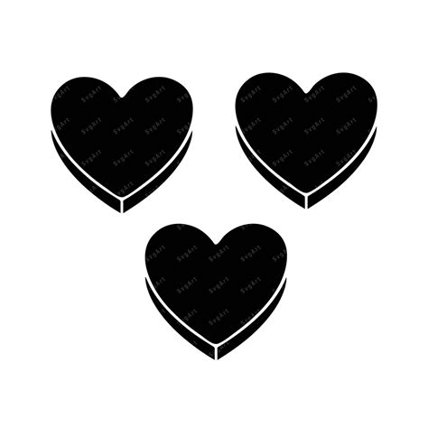 Heart Candy Svg Png Pdf Simple Hearts Svg Valentine Day Inspire