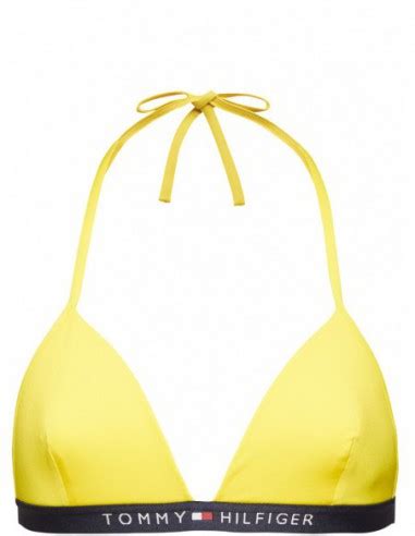 Haut De Bikini Jaune Triangle Tommy Hilfiger Pallas Cuir