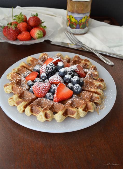 Light Fluffy Crispy Buttermilk Waffles How Do You Top Your Waffles