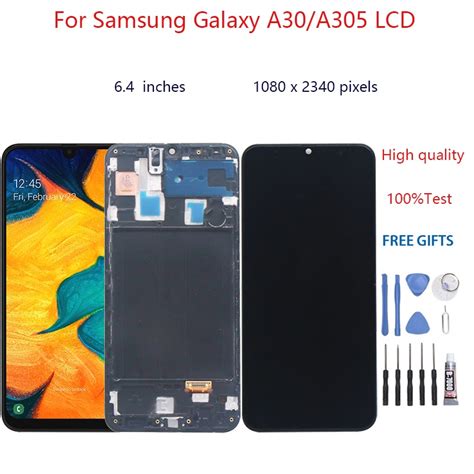 อะไหล่หน้าจอสัมผัสดิจิทัล Lcd แบบเปลี่ยน สําหรับ Samsung Galaxy A30