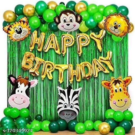 PARTY GLITERS Happy Birthday decoration combo, complete birthday ...