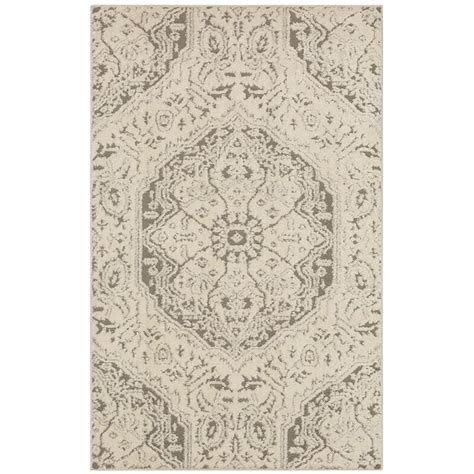 Mohawk Home Francesca Light Gray 10 Ft X 14 Ft Shag Area Rug 051240