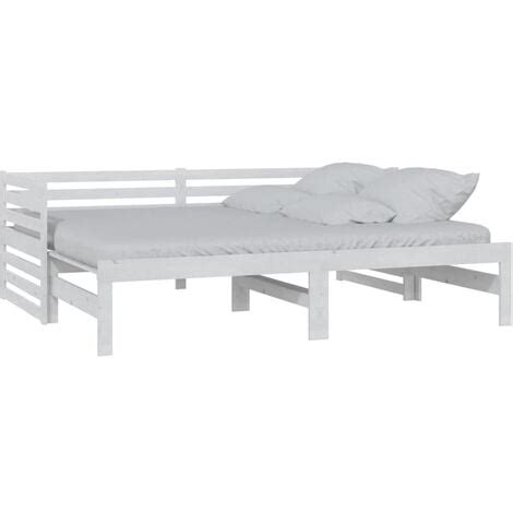 Lit Coulissant Sans Matelas Blanc X X Cm Vidaxl