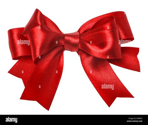 Shiny Red Satin Ribbon On White Background Stock Photo Alamy