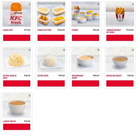 Kfc Menu Philippines Price List