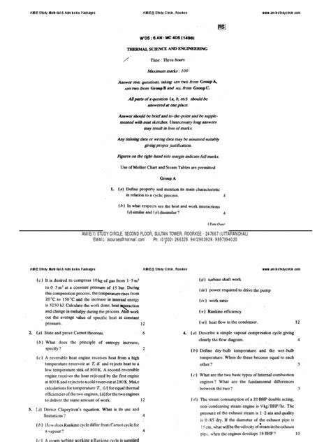 Thermal Science and Engineering | PDF