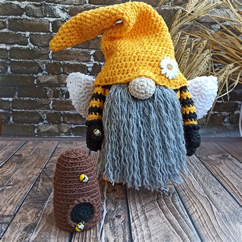 Bee Gnome Crochet Pattern Bee Amigurumi Crochet Pattern PDF Etsy Canada