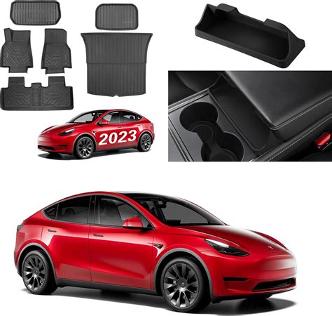 Amazon BASENOR 6PCS Tesla Model Y Floor Mat TPE Full Set Mats And