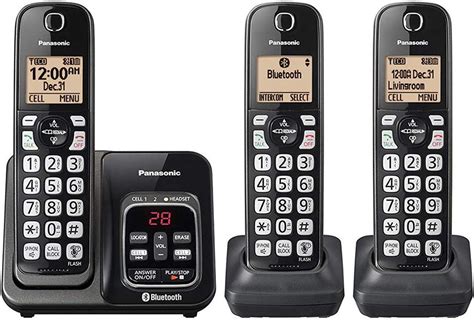 Amazon Panasonic Kx Tg Dect Bluetooth Handset Phone