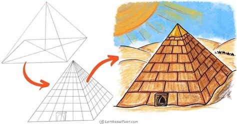 How to Draw a Pyramid With a Stone Pattern in 3D View