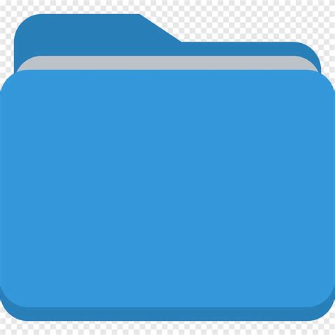 Blue Folder Icon Electric Blue Angle Area Folder Blue Angle Png