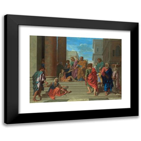 Nicolas Poussin 24x19 Black Modern Framed Museum Art Print Titled