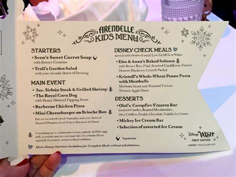 Disney Wish Restaurants Guide With Menu Photos