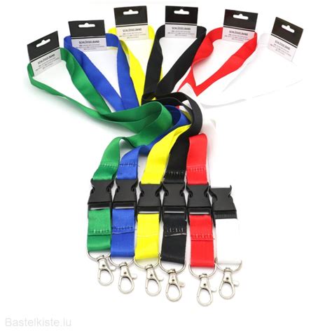 Schl Sselb Nder Lanyards Uni Unbedruckt Wollzauber