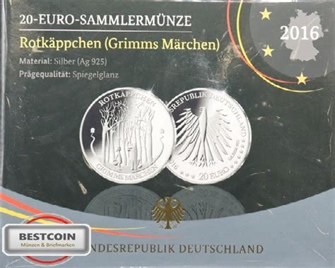 Brd Euro A Euro Sammlerm Nze Rotk Ppchen Grimms M Rchen