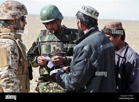 An Afghan National Army Soldier With Military Police Tolay 1st Brigade