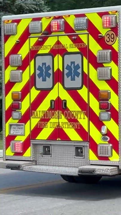 Baltimore County Fire Department Medic 13reserve Medic 39 Responding