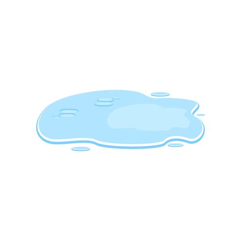 Water spill vector illustration isolated on white background 40689323 ...