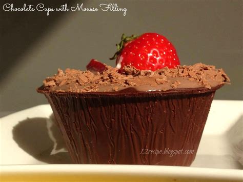 Chocolate Cups With Mousse Filling Recipe Book