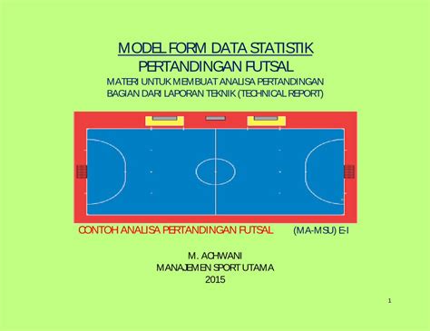 Pdf Contoh Analisa Pertandingan Futsal Dokumen Tips