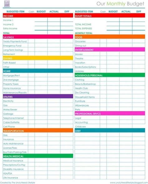 monthly bills spreadsheet template excel — excelxo.com